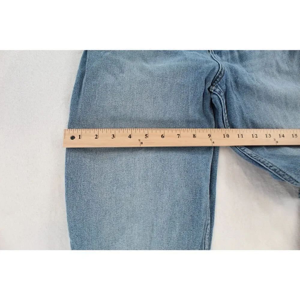 Hollister Women’s 5R Ultra High Rise Dad Jeans 27x31 Light Wash Cargo Utility - Picture 10 of 11